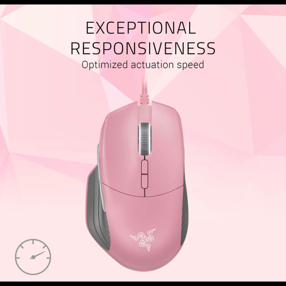 Used - Like New!! Pink Razer Basilisk Mouse!! 🌷